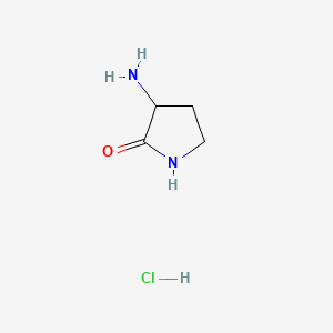 3-aminopyrrolidin-2-one hydrochloride structure, CAS 117879-49-9