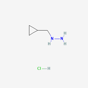 cyclopropylmethylhydrazine mono HCl structure, CAS 1181457-83-9