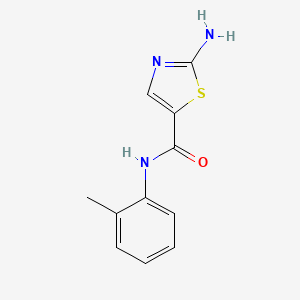 2-Amino-N-(o-tolyl)-thiazole-5-carboxamide structure, CAS 1184914-03-1