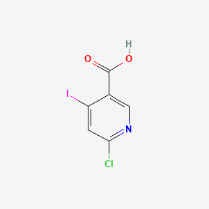 6-Chloro-4-iodopyridine-3-carboxylic acid structure, CAS 1211578-80-1