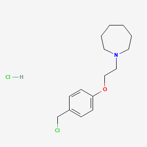 4-[2-(1-AZEPANYL)ETHOXY]BENZYL CHLORIDE HCL structure, CAS 223251-25-0