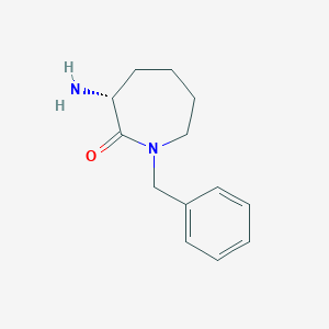 (R)-3-aMino-1-benzylazepan-2-one structure, CAS 783368-48-9