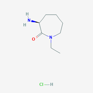 (S)-3-AMINO-1-ETHYL-AZEPAN-2-ONE HCL structure, CAS 943843-30-9