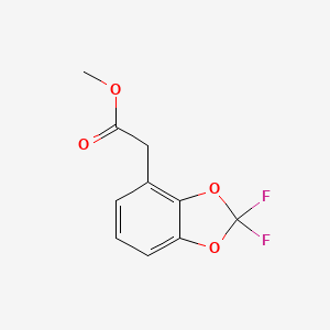 (2,2-DIFLUORO-BENZO[1,3]DIOXOL-4-YL)-ACETIC ACID METHYL ESTER structure, CAS 1234616-03-5