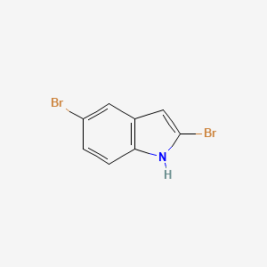 2,5-Dibromo-1H-indole structure, CAS 1240045-42-4