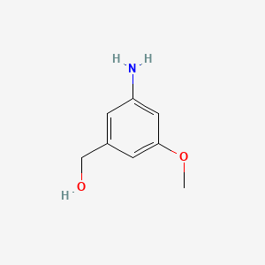 (3-AMINO-5-METHOXYPHENYL)METHANOL structure, CAS 1261566-52-2
