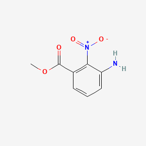 methyl 3-amino-2-nitrobenzoate structure, CAS 1261647-99-7