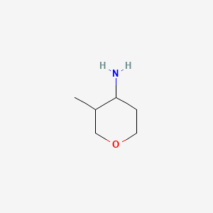 3-Methyltetrahydropyran-4-amine structure, CAS 1263378-30-8