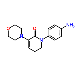 1-(4-aminophenyl)-3-morpholino-5,6-dihydropyridin-2(1H)-one structure, CAS 1267610-26-3