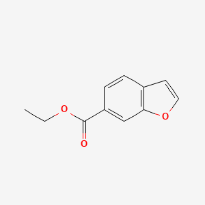 Ethyl benzofuran-6-carboxylate structure, CAS 1289646-90-7
