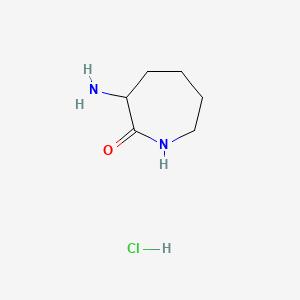 (+/-)-3-AMINOHEXAHYDRO-2H-AZEPIN-2-ONE HYDROCHLORIDE structure, CAS 99560-25-5