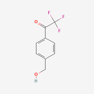 Ethanone, 2,2,2-trifluoro-1-[4-(hydroxymethyl)phenyl]- (9CI) structure, CAS 87437-75-0