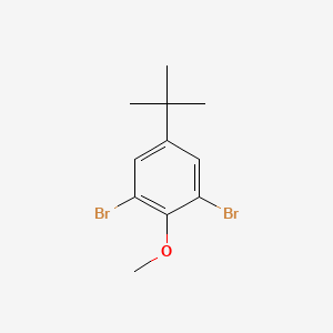 2,6-Dibromo-4-tert-butylanisole structure, CAS 132268-08-7