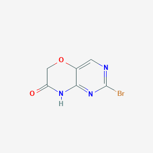2-Bromo-6H-Pyrimido[5,4-b][1,4]oxazin-7(8H)-one structure, CAS 1349829-61-3