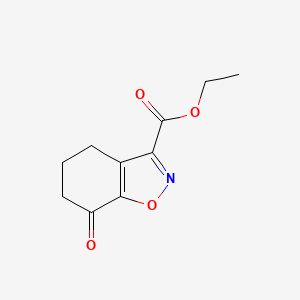 ethyl 7-​oxo-​4,​5,​6,​7-​tetrahydrobenzo[d]​isoxazole-​3-​carboxylate structure, CAS 1356410-56-4