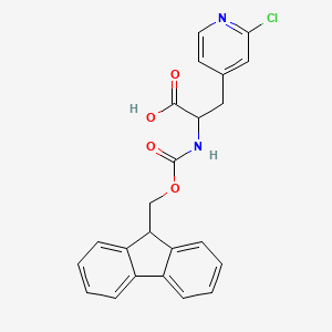 L-Fmoc-β-(6-chloro-4-pyridinyl)alanine structure, CAS 1379862-33-5