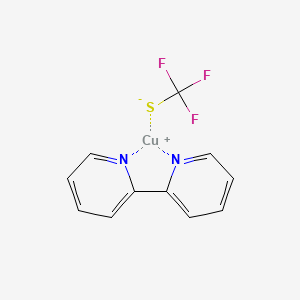 [(2,2'-bipyridine)CuI(SCF3)] structure, CAS 1413732-47-4
