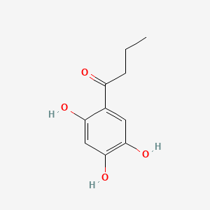 1-(2,4,5-TRIHYDROXYPHENYL)-1-BUTANONE structure, CAS 1421-63-2