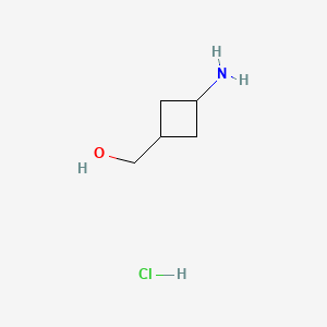 (cis-3-Aminocyclobutyl)methanol hydrochloride structure, CAS 142733-65-1