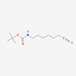 tert-butyl oct-7-yn-1-ylcarbamate structure, CAS 1451262-84-2