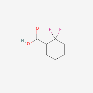 2,2-Difluorocyclohexane-1-Carboxylic Acid structure, CAS 1461714-25-9