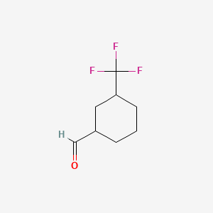 3-(Trifluoromethyl)cyclohexanecarbaldehyde structure, CAS 1461715-02-5