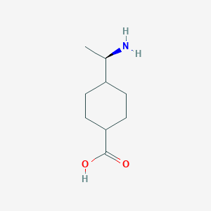 (1R,4r)-4-[(1R)-1-aminoethyl]cyclohexane-1-carboxylic acid structure, CAS 149004-75-1