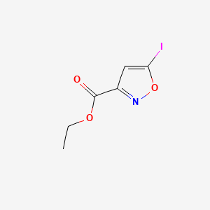 5-iodo-3-isoxazolecarboxylic acid ethyl ester structure, CAS 149286-19-1