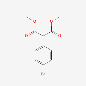 dimethyl 2-(4-bromophenyl) malonate structure, CAS 149506-35-4