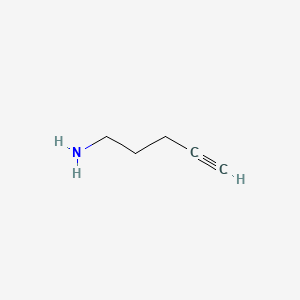 Pent-4-yn-1-amine structure, CAS 15252-44-5