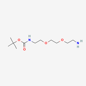 TERT-BUTYL N-[2-[2-(2-AMINOETHOXY)ETHOXY]ETHYL]CARBAMATE structure, CAS 153086-78-3
