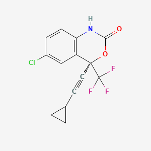 Efavirenz Enantiomer- (4R)-6-Chloro-4-(cyclopropylethynyl)-1,4-dihydro-4-(trifluoromethyl)-2H-3,1-benzoxazin-2-one structure, CAS 154801-74-8