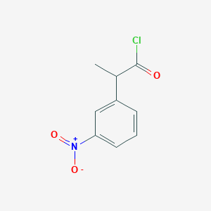 2-(3-Nitrophenyl)propanoyl chloride structure, CAS 156516-83-5