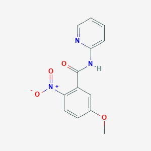 5-METHOXY-2-NITRO-N-(2-PIR structure, CAS 1616693-67-4