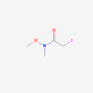 2-Iodo-N-methoxy-N-methylacetamide structure, CAS 163089-33-6
