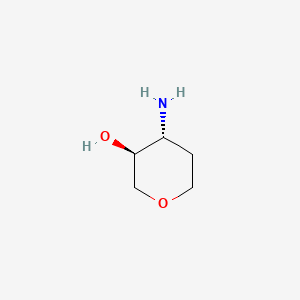 trans-4-AMinotetrahydropyran-3-ol structure, CAS 215940-92-4
