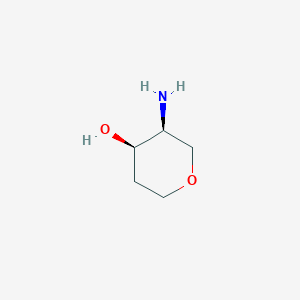 (3S,4R)-3-aminotetrahydro-2H-pyran-4-ol structure, CAS 1638744-86-1