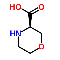 (R)-Morpholine-3-carboxylic acid HCl structure, CAS 1187928-88-6