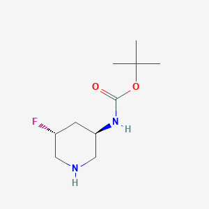 rel-(3r,4r)-3-(boc-amino)-5-fluoropiperidine 中文名称: REL-(3R,4R)-3-(BOC-AMINO)-5-FLUOROPIPERIDINE structure, CAS 1363378-07-7