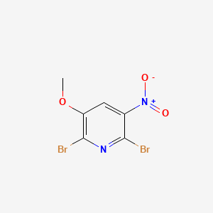 2,6-dibroMo-3-Methoxy-5-nitropyridine structure, CAS 79491-46-6