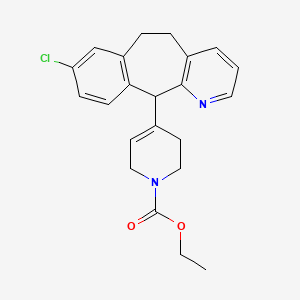 ethyl 4-(8-chloro-6,11-dihydro-5H-benzo[1,2]cyclohepta[2,4-b]pyridin-11-yl)-3,6-dihydro-2H-pyridine-1-carboxylate structure, CAS 170727-59-0