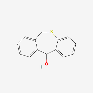 5,11-Dihydro-10-thia-dibenzo[a,d]cyclohepten-5-ol structure, CAS 1745-46-6