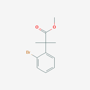 2-Bromo-Alpha,Alpha-Dimethyl-Benzeneacetic Acid, Methyl Ester structure, CAS 177748-63-9
