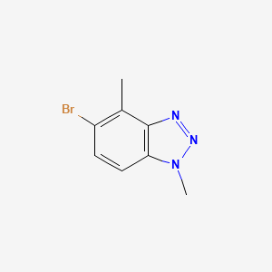 5-​Bromo-​1,​4-​dimethyl-​1H-​benzo[d]​[1,​2,​3]​triazole   structure, CAS 1799973-88-8