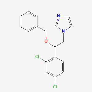 1-[(2RS)-2-Benzyloxy-2-(2,4-dichlorophenyl)ethyl]-1H-imidazole structure, CAS 181931-30-6