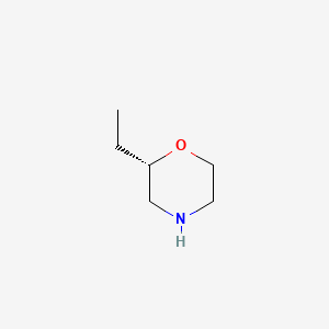 (S)-2-Ethylmorpholine structure, CAS 74572-14-8