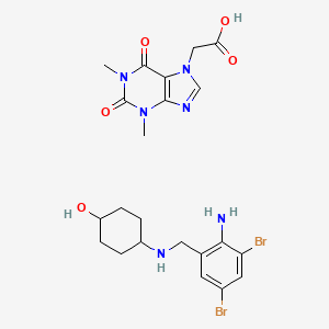 2-(1,3-dimethyl-2,6-dioxo-purin-7-yl)acetic acid structure, CAS 96989-76-3