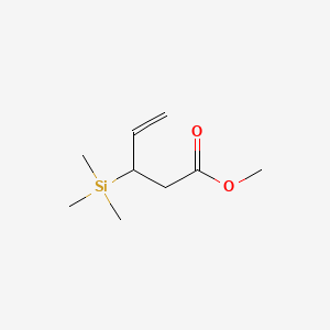 METHYL3-(TRIMETHYLSILYL)-4-PENTENOATE structure, CAS 185411-12-5