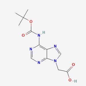 A(Boc)-CH2-CO2H structure, CAS 186046-99-1