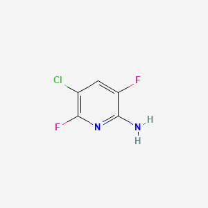 5-Chloro-3,6-difluoro-pyridine-2-amine structure, CAS 189281-75-2